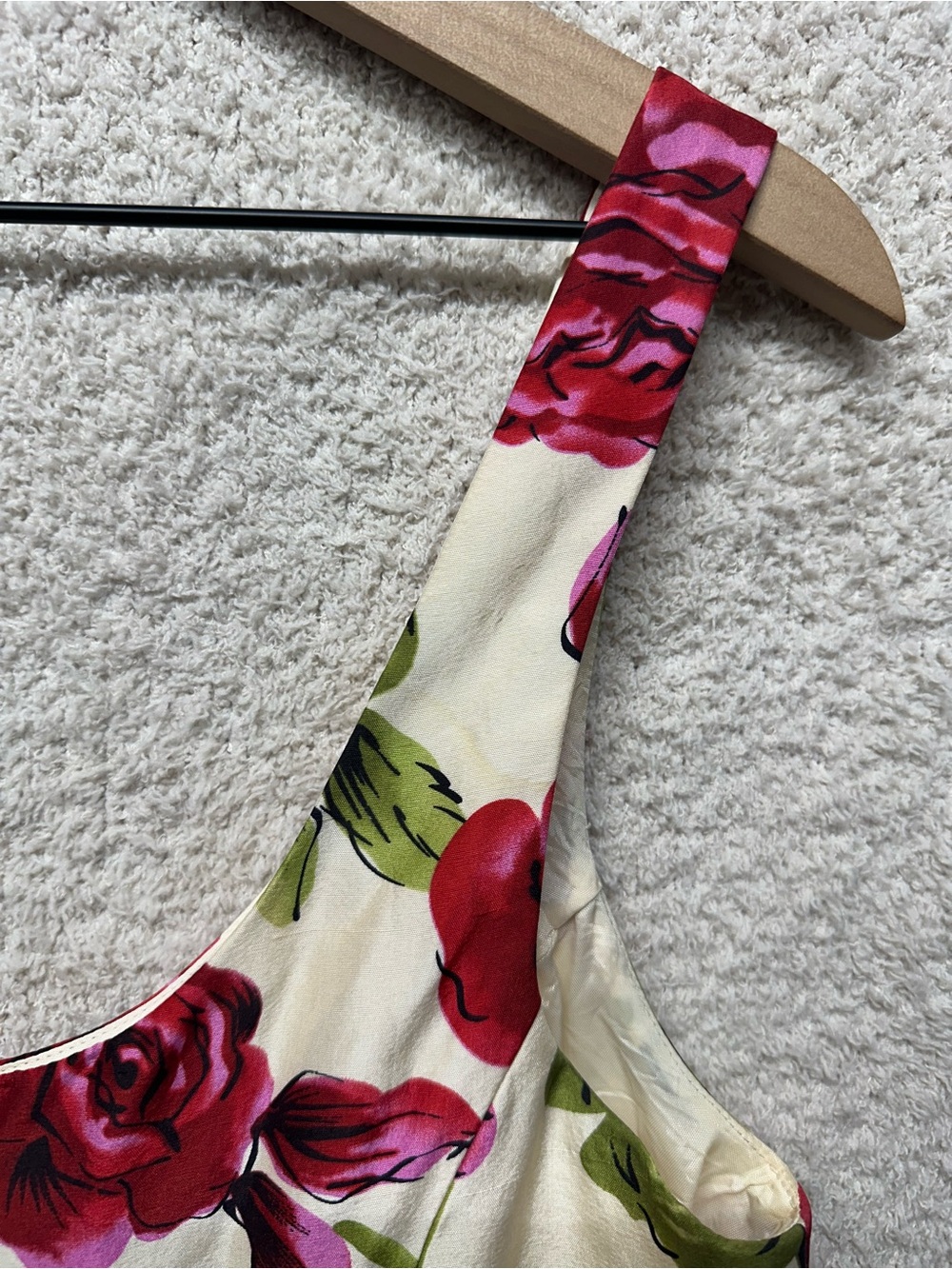 Laundry by Shelli Segal 100% Silk Floral Rose Romantic Sheath Dress Size 8 - Picture 7 of 10
